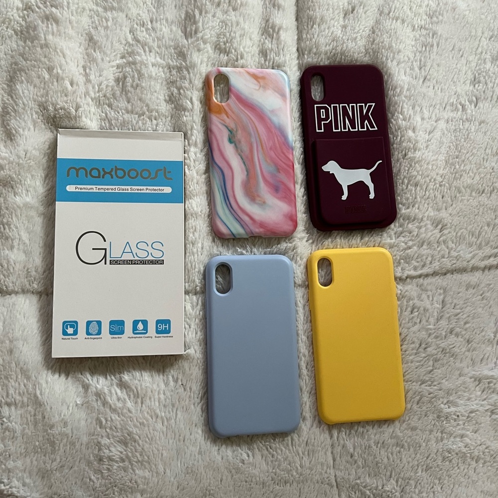 Iphone X cases/glass screen protector